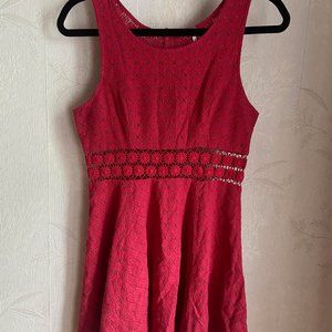Free People Daisy Waist Dress Tibetan Red Size 4